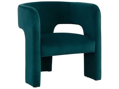 Sunpan Isidore 27" Green Fabric Accent Chair SPN109721