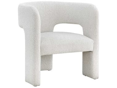 Sunpan Isidore 27" White Fabric Accent Chair SPN109722