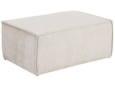 Sunpan Calista Cream Upholstered Ottoman SPN109867