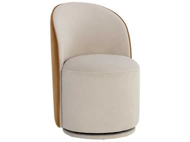 Sunpan Cavoli Beige Fabric Upholstered Side Dining Chair SPN109915