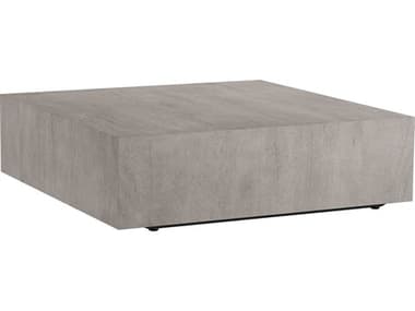Sunpan Frezco 59" Square Wood Grey Coffee Table SPN110164