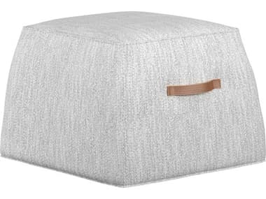 Sunpan Aspen 21" Merino Cotton Gray Fabric Upholstered Ottoman SPN110325