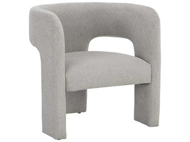 Sunpan Isidore 27" Gray Fabric Accent Chair SPN110863