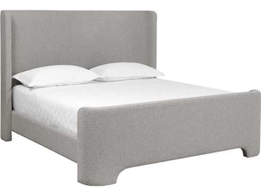 Sunpan Ives Altro Cappuccino Gray Upholstered King Panel Bed SPN111163