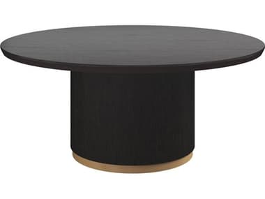 Sunpan Kalla 68" Round Wood Charcoal Dining Table SPN111307