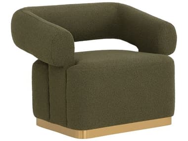 Sunpan Aggie Swivel Green Accent Chair SPN111482