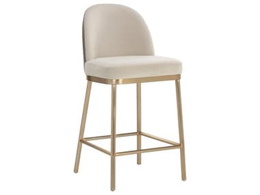 Sunpan Lavania 18''W Lavania Counter Stool Meg Taupe / Porcini Taupe SPN111645