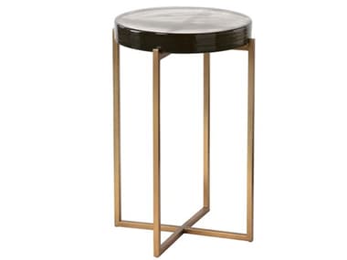 Sunpan Sheena Round Glass End Table SPN111725