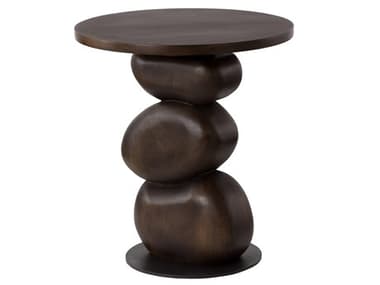 Sunpan Paplo Round Wood End Table SPN111733