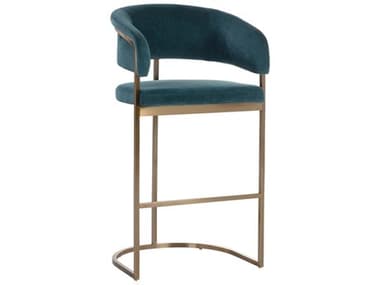 Sunpan Marris 23.75" Marris Barstool Gold Danny Teal SPN111735