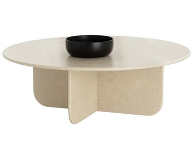 Sunpan Bonita Round Marble Coffee Table SPN111783