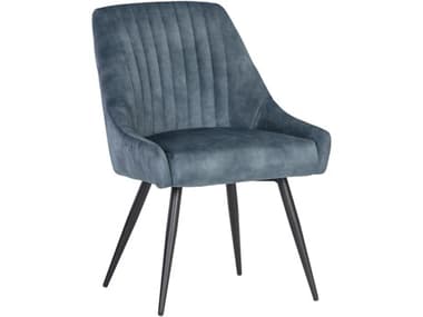 Sunpan Chardon Blue Upholstered Armless Dining Chair SPN111901