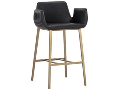 Sunpan Lucano Faux Leather Bar Stool SPN111930