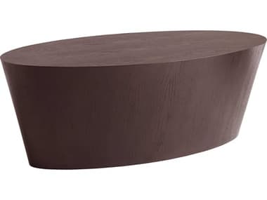 Sunpan Modern Home Ikon Dark Espresso 47'' Wide Oval Coffee Table SPN24281