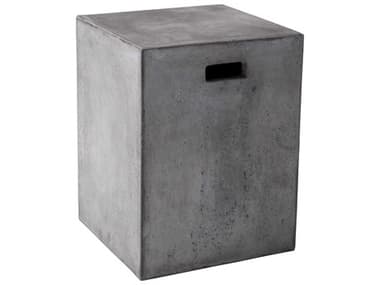 Sunpan Modern Home Mixt Anthracite Grey 13'' Wide Square End Table SPN68018