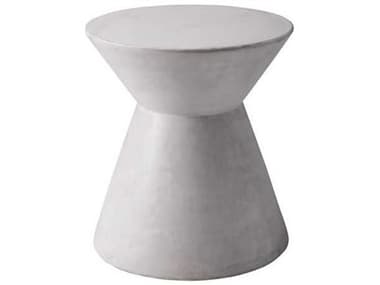 Sunpan Modern Home Mixt White 17'' Wide Round Pedestal Table SPN78016