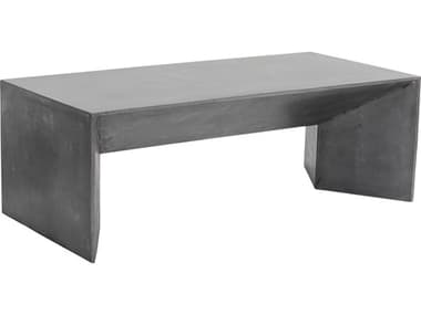 Sunpan Outdoor MIXT Nomad Concrete Grey 51.5''W x 24''D Rectangular Coffee Table SPO101554