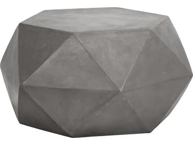Sunpan Outdoor MIXT Constance Concrete Grey 31'' Wide Hexagon Coffee Table SPO102937
