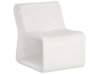 Sunpan Outdoor Solterra Odyssey Concrete White Lounge Chair SPO106445