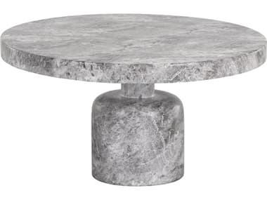 Sunpan Outdoor MIXT Elmira Concrete Grey 31.5'' Wide Round Coffee Table SPO106777