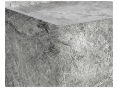 Sunpan Outdoor MIXT Liza Concrete Marble Look Grey 27.5''W x 13.75''D Rectangular Side Table SPO107471