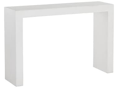 Sunpan Outdoor MIXT Axle Concrete White 47''W x 12''D Rectangular Console Table SPO108023