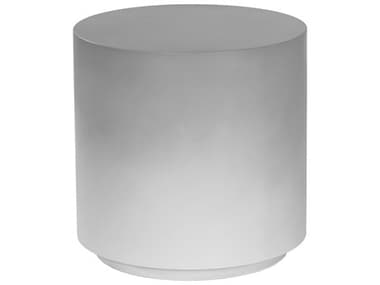 Sunpan Outdoor Solterra Perfetti Concrete White 20'' Wide Round End Table SPO108114