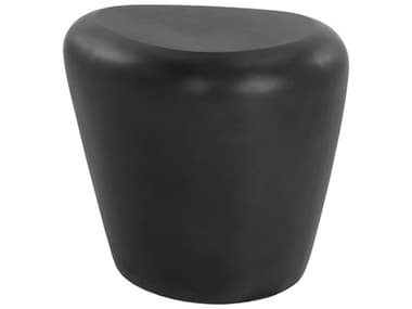 Sunpan Outdoor MIXT Corvo Concrete Black 25''W x 19''D Side Table SPO108491