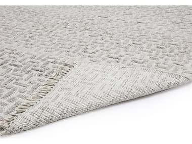 Sunpan Outdoor Ingrid Hand Knotted Rug Grey / Ivory 5' X 8' SPO108639
