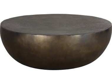 Sunpan Outdoor Cale Aluminum Antique Bronze 41.25'' Wide Round Coffee Table SPO108776