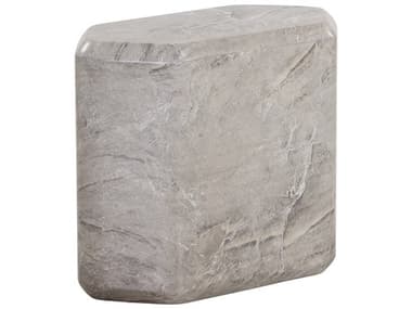Sunpan Outdoor MIXT Spezza Concrete Marble Look Grey 22.75''W x 12''D Low Side Table SPO108957