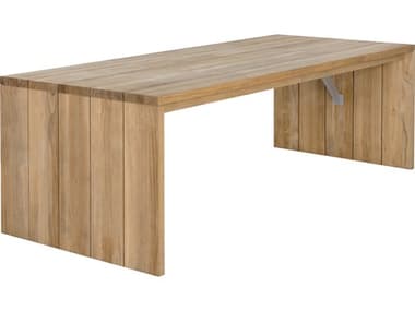 Sunpan Outdoor Viga Teak Wood Natural 94.5''W x 39.5''D Rectangular Dining Table SPO109052