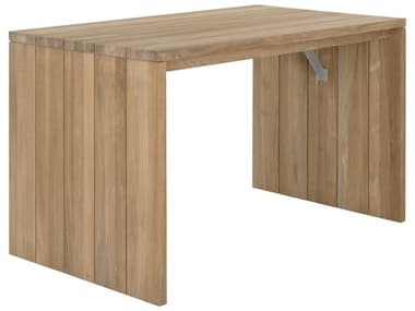 Sunpan Outdoor Viga Teak Wood Natural 60''W x 35''D Rectangular Counter Table SPO109531