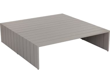 Sunpan Outdoor Verin Aluminum Greige 60''W x 31.25''D Rectangular Coffee Table SPO109828