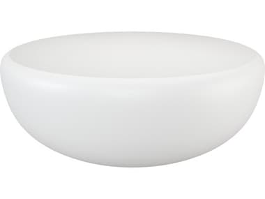 Sunpan Outdoor MIXT Iolite Concrete White 47.25'' Wide Round Coffee Table SPO110701