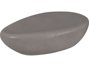 Sunpan Outdoor MIXT Corvo Concrete Grey 54''W x 34''D Oval Large Coffee Table SPO110744