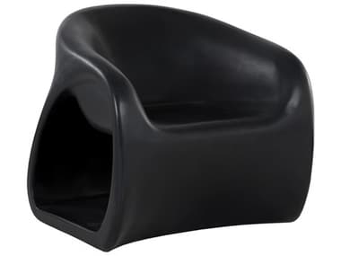 Sunpan Outdoor Orson Concrete Black Lounge Chair SPO111350
