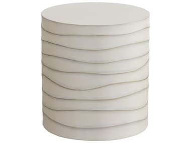 Sunpan Outdoor Solterra Corey Concrete Cream 16.5'' Wide Round End Table SPO111369