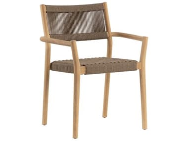 Sunpan Outdoor Kavala Wood Wicker Dining Chair SPO111560