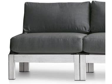 South Sea Rattan Farlowe Aluminum Brushed White Modular Lounge Chair SR72352