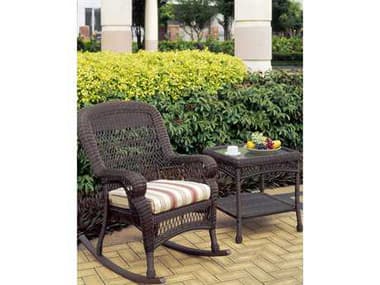 South Sea Rattan Montego Bay Wicker Mink Rocker Outdoor Lounge Chair SR75104