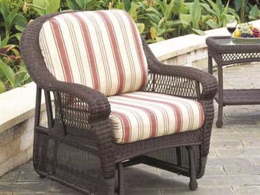 South Sea Rattan Montego Bay Wicker Mink Glider Outdoor Patio Lounge Chair SR75131