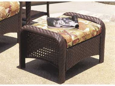 South Sea Rattan Martinique Wicker Spice Island Patio Ottoman SR75206