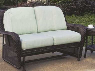 South Sea Rattan Key West Wicker Double Glider Outdoor Loveseat SR75432