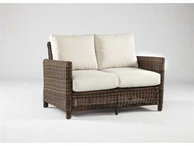 South Sea Rattan Del Ray Wicker Chestnut Outdoor Loveseat SR76602