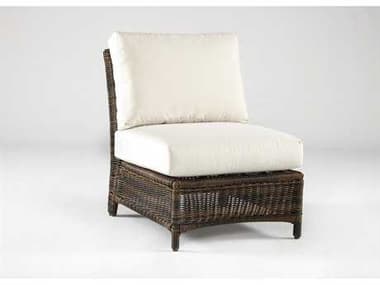 South Sea Rattan Del Ray Wicker Chestnut Modular Outdoor Lounge Chair SR76652