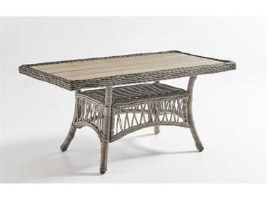 South Sea Rattan Westbay Wicker Slate Rectangular Coffee Poly Top Table SR77642