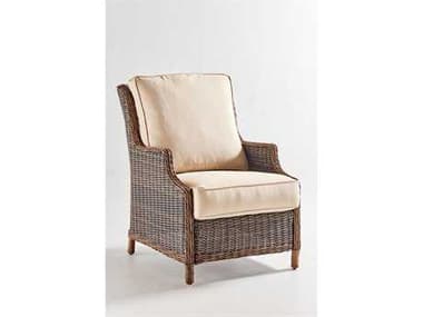 South Sea Rattan Barrington Wicker Chestnut Outdoor Patio Lounge Chair SR77701