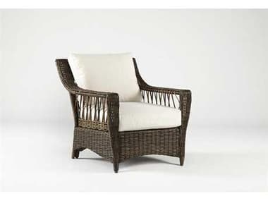 South Sea Rattan Saint John Wicker Cappuccino Outdoor Patio Lounge Chair SR78501