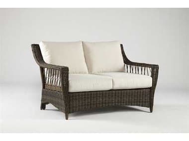 South Sea Rattan Saint John Wicker Cappuccino Outdoor Loveseat SR78502